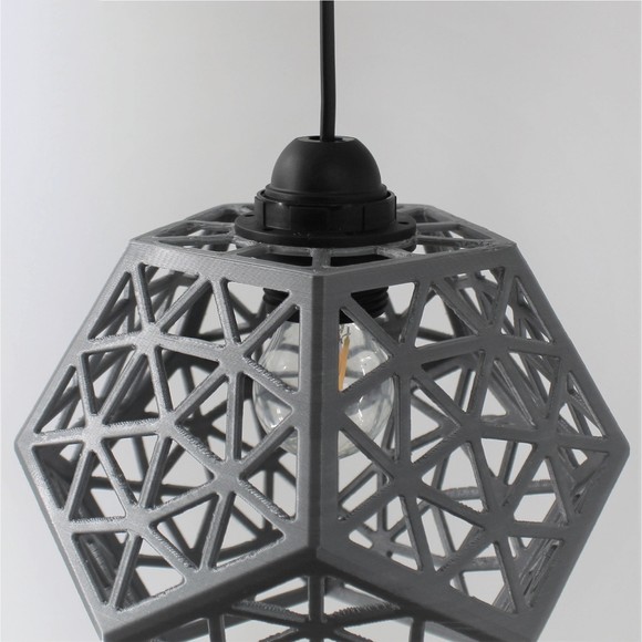 3DPPA Platonic Forest Lamp Shade | Home Decor | Gift Idea | Geometric - Picture 4 of 9
